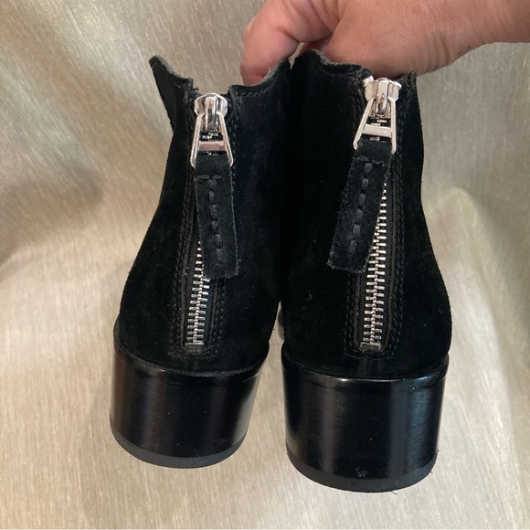 DOLCE VITA Sz 10 Tucker Onyx Colourway Suede Leather Ankle Booties - Picture 8 of 10